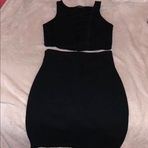 Black Two Piece Dress